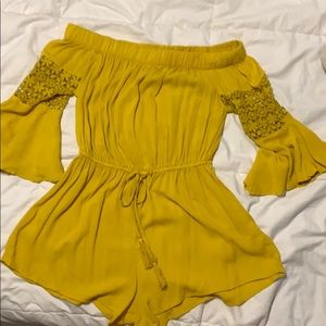 Yellow Flowy romper